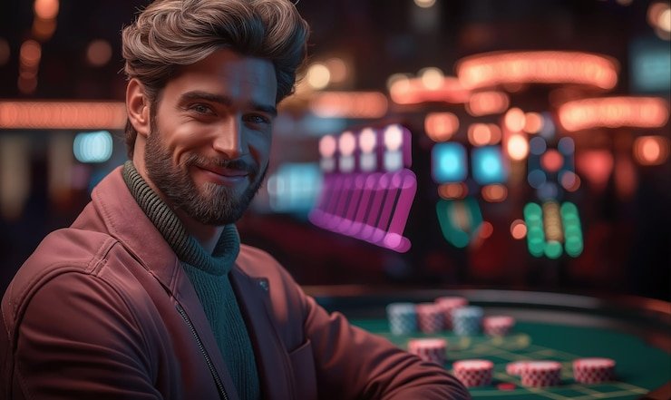 Antarmuka permainan The Dog House menampilkan kontrol taruhan dan fitur bonus yang tersedia